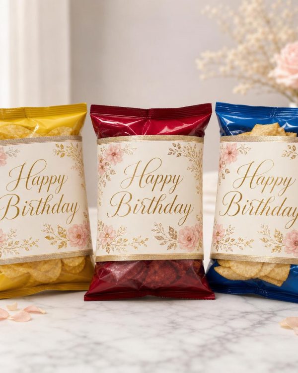 Custom Chip Bag & Juice Pouch Label Set